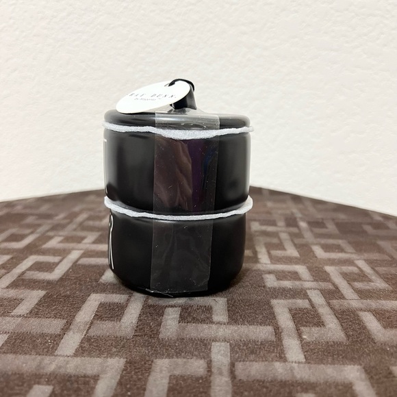 NWT Rae Dunn black YUM bowls and black SALT & PEPPER stackers - Picture 11 of 12